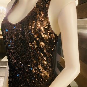 VINCE sequin mini dress